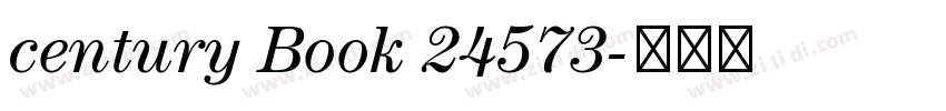 century Book 24573字体转换 century Book 24573字体转换